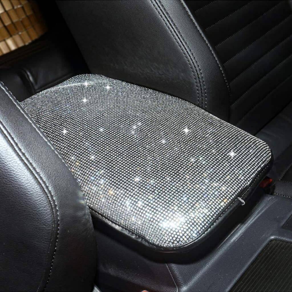 White Bling Rhinestone Center Console Cover Car Accessories New Arrivals